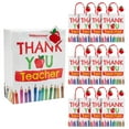 thumbnail image 1 of Fun Express Thank You Teacher Paper Gift Bags Medium 7 1/4" x 9" - 12 Pieces, 1 of 2