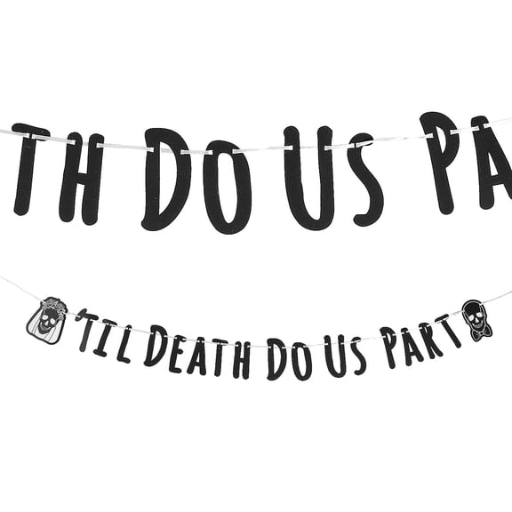 Fun Express Til Death Do Us Part Hanging Garland with Icons