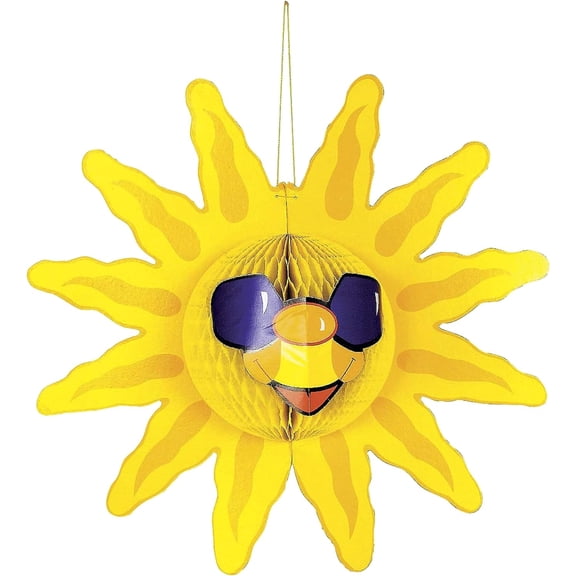 Fun Express Tissue Sun Decor for Party, Party Decor - 1 Piece