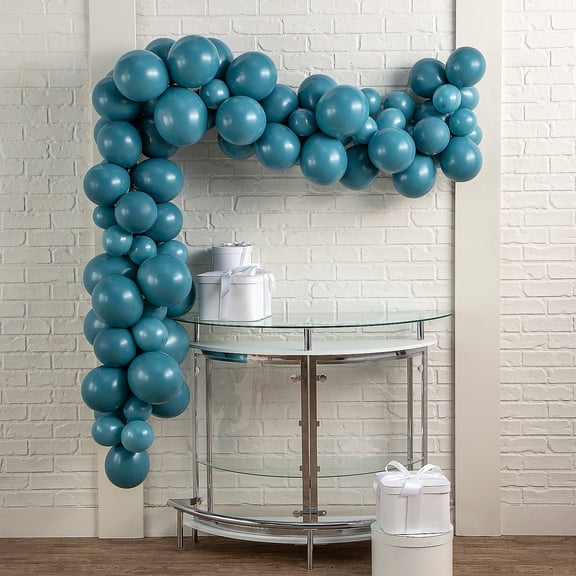 Fun Express Tuftex Blue Slate Balloon Garland Kit 25 Ft - 152 Pc