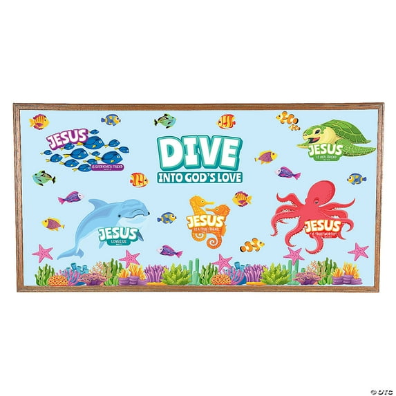 Fun Express Under the Sea VBS Classroom Bulletin Board Set - 36 Piece, Vacation Bible School 2024