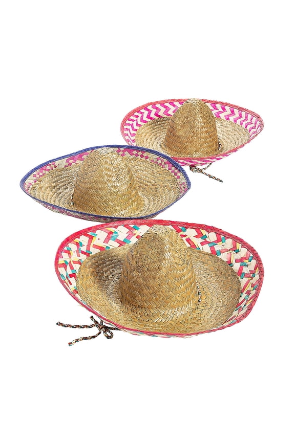 Adults Embroidered Sombreros - 12 Pc.