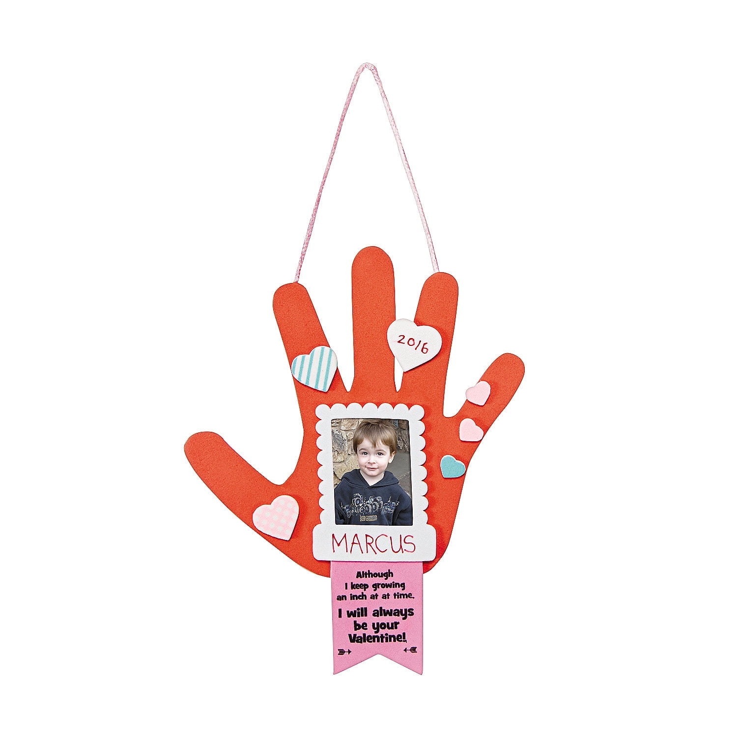 Fun Express Valentine Handprint Frame Craft Kit - 12 Pieces