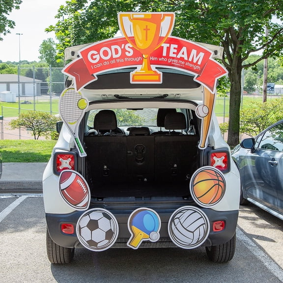 Fun Express Value Gods Team Sports Trunk-or-Treat Decorating Kit - 8 Piece