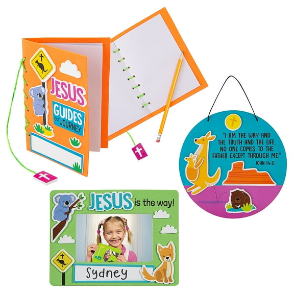 Fun Express Value Outback VBS Craft Kit Assortment - Makes 36, Vacation Bible School Supplies