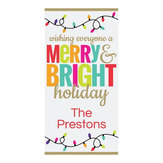 Fun Express Vertical Holiday Spirit Custom Banner