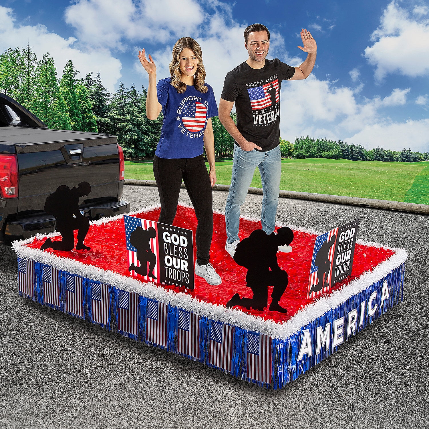 Fun Express Veterans Parade Float Decorating Kit 15 Pieces - Walmart.com