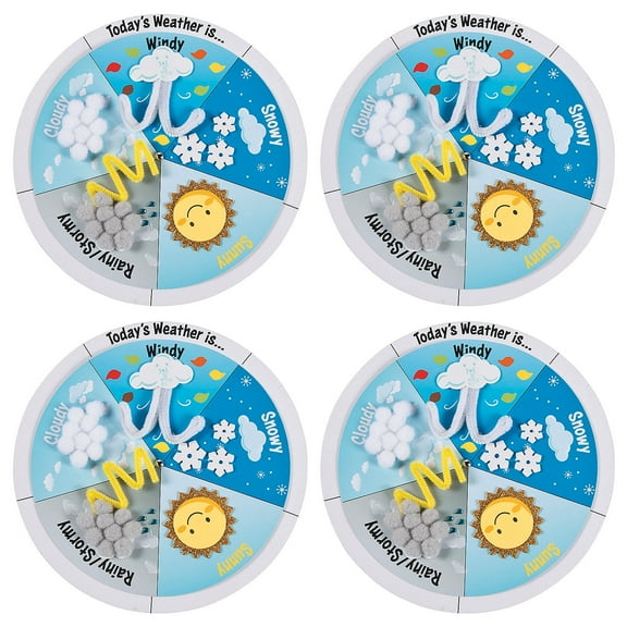 Fun Express Weather Wheel Educational Craft Kit - Makes 48