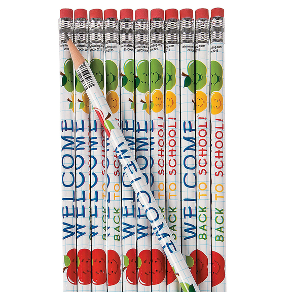 Welcome Back To School Pencils - Stationery - 24 Pieces