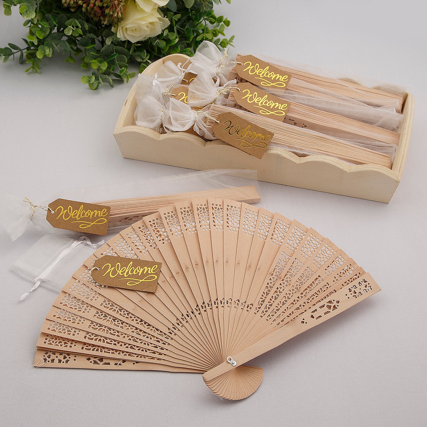 Fun Express Welcome Folding Fan Kit Assortments May Vary - Walmart.com