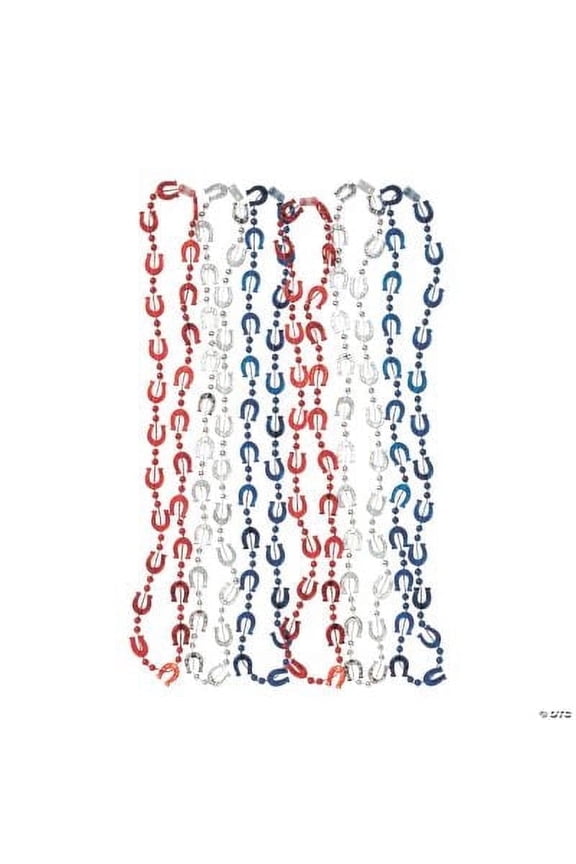 Western Horseshoe Beaded Necklaces  Colorful Party Jewelry for Kids  Perfect for Birthday Parties Party Favors Bridal Showers & Special Occasions Assorted Colors  12 Pieces