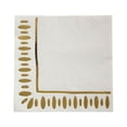 thumbnail image 1 of White & Gold Beverage Napkins - 16 count, 1 of 1