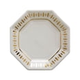 thumbnail image 1 of Fun Express White & Gold Party Paper Dinner Plates - 8 Pc, 1 of 1