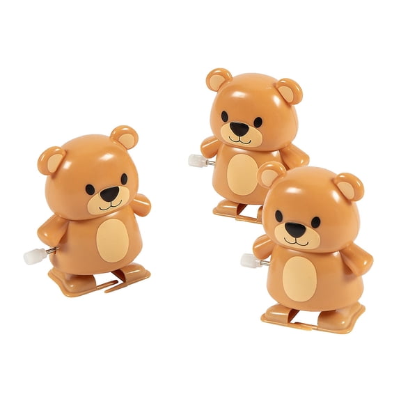 Fun Express Wind-Up Teddy Bears Set - Interactive & Cute Plush Toys for Kids Perfect for Parties Gifts Birthdays & Special Occasions Assorted Colors Fun & Engaging for All Ages - 12 Pieces