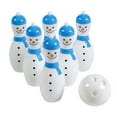 thumbnail image 1 of Fun Express Winter Happy Snowman Blue & White Plastic Bowling Game Set, 1 of 2