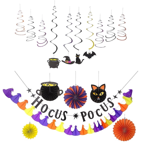 Fun Express Witch Halloween Party Decorating Kit - 17 Pc.