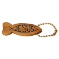 thumbnail image 1 of Fun Express Wooden Jesus Fish Keychains - Religious Party Events Christian Gatherings Gift Giving and Faith-Based Celebrations - Unique and Durable Design Lightweight and Easy to Carry - 12 Pieces, 1 of 1
