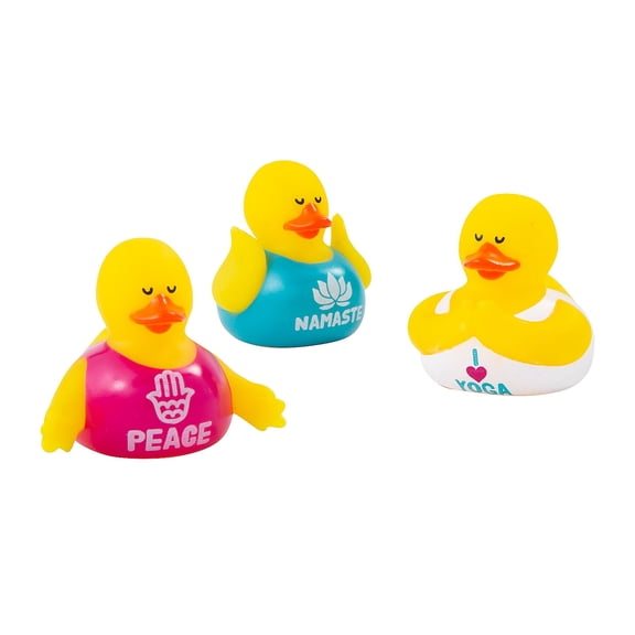 Fun Express Yoga Rubber Ducks - 12 Pc