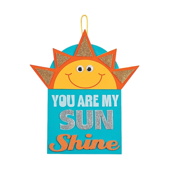 Fun Express You are My Sunshine Sign Craft Kit- Makes 12, Craft Kits, Spring, 12 Pieces