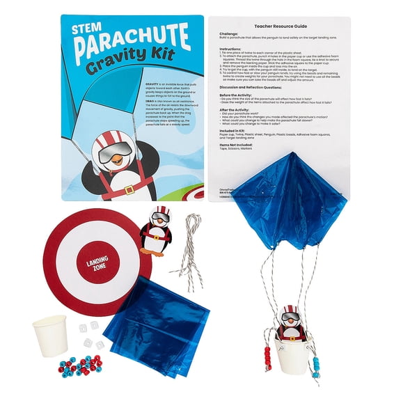 Fun ExpressSTEM Parachute Gravity Craft Kit - Makes 12