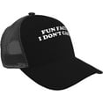 Fun Fact I Don't Care Mesh Trucker Hat Vintage Adjustable Baseball