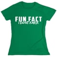 thumbnail image 1 of Fun Fact I Dont Care Sarcastic Humor Novelty Funny Women's Casual Tees, 1 of 3