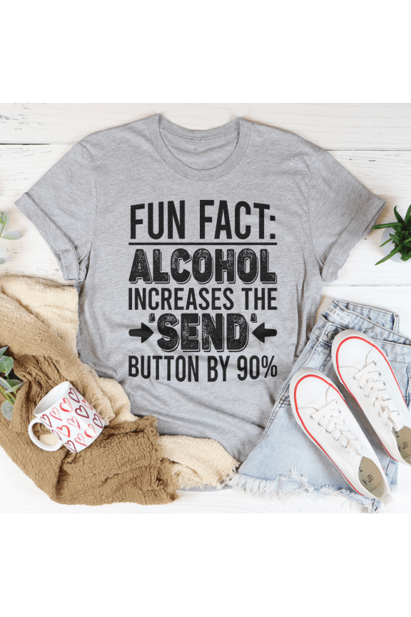 Fun Fact Tee Black Heather S Peachy Sunday T-Shirt