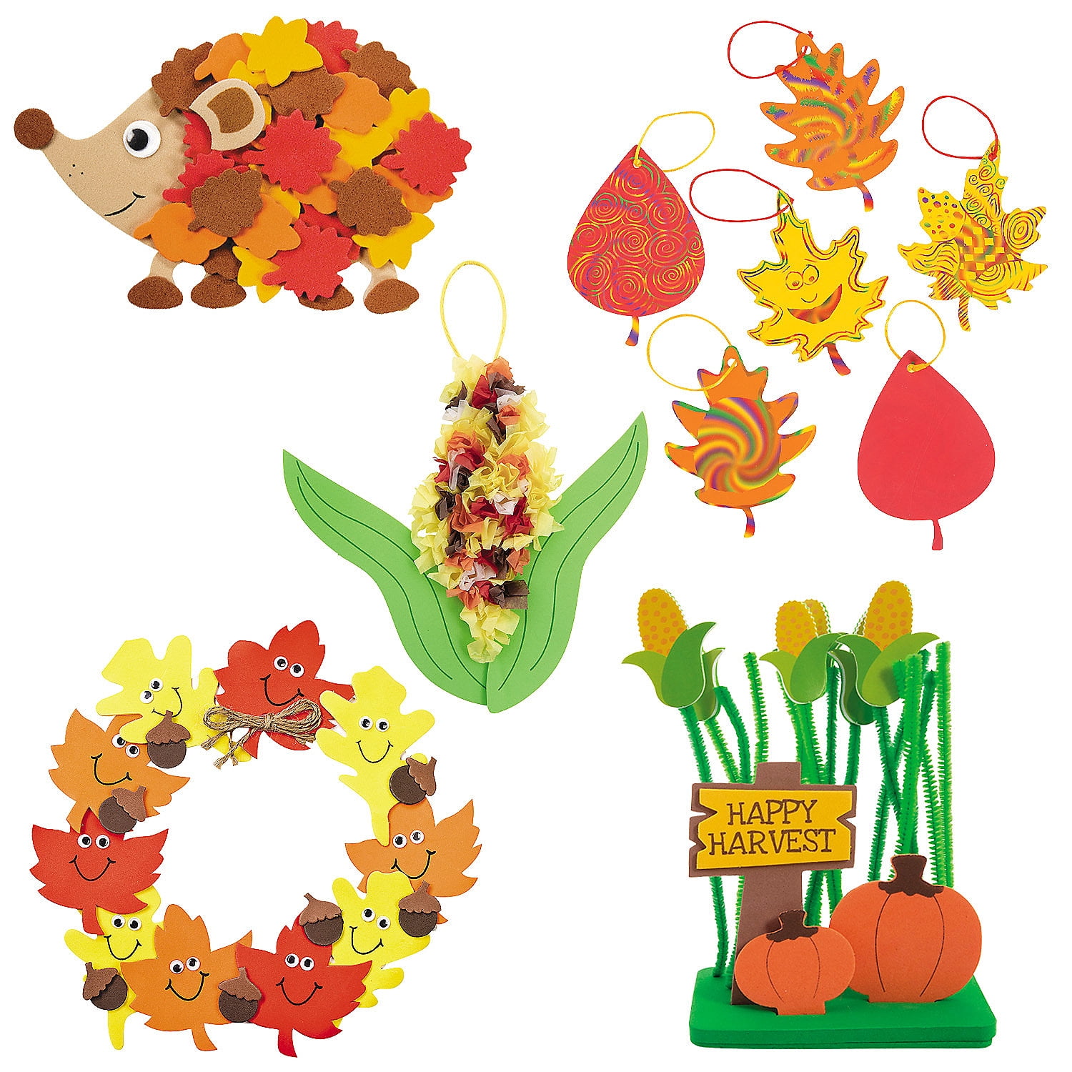 Kid Made Modern - Fall Craft Kit - 150+ Piece Collection - DIY Kids Crafts  - Bulk Craft Set - Create Your Own Art - Includes Fall Inspired Art