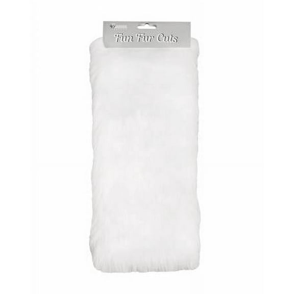Fun Faux Fur Cuts White Grizzly Bear 9" x 12" Craft Fur Sheets Gnome Beards Shannon Fabrics Acrylic/Polyester (FFCGRIZZLY-WHITE) M223.20