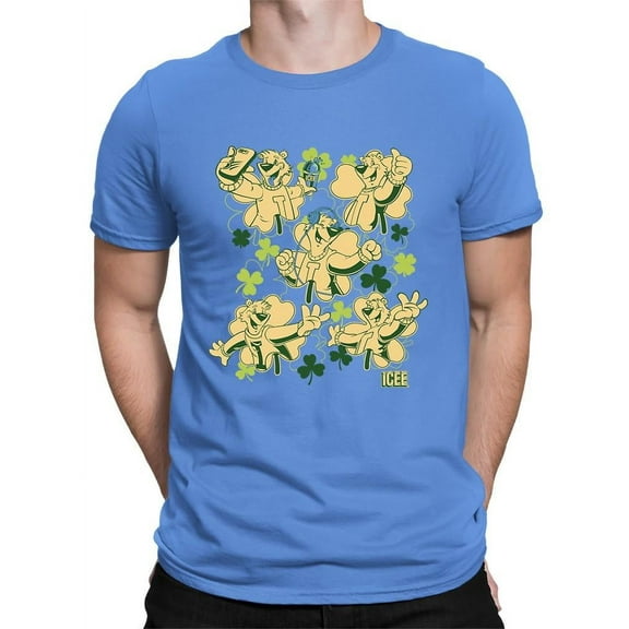 Fun, Festive, And Shamrock-Themed ICEE Bear Graphic Men's T-shirt