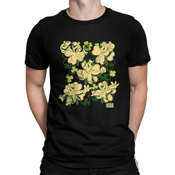 Fun, Festive, And Shamrock-Themed ICEE Bear Graphic Men's T-shirt
