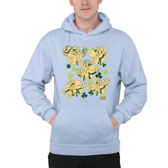 Fun, Festive, And Shamrock-Themed ICEE Bear Men's Hoodie