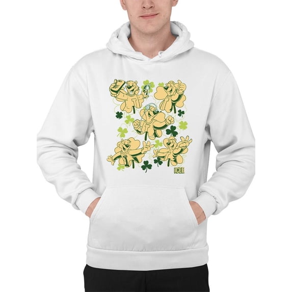 Fun, Festive, And Shamrock-Themed ICEE Bear Men's Hoodie