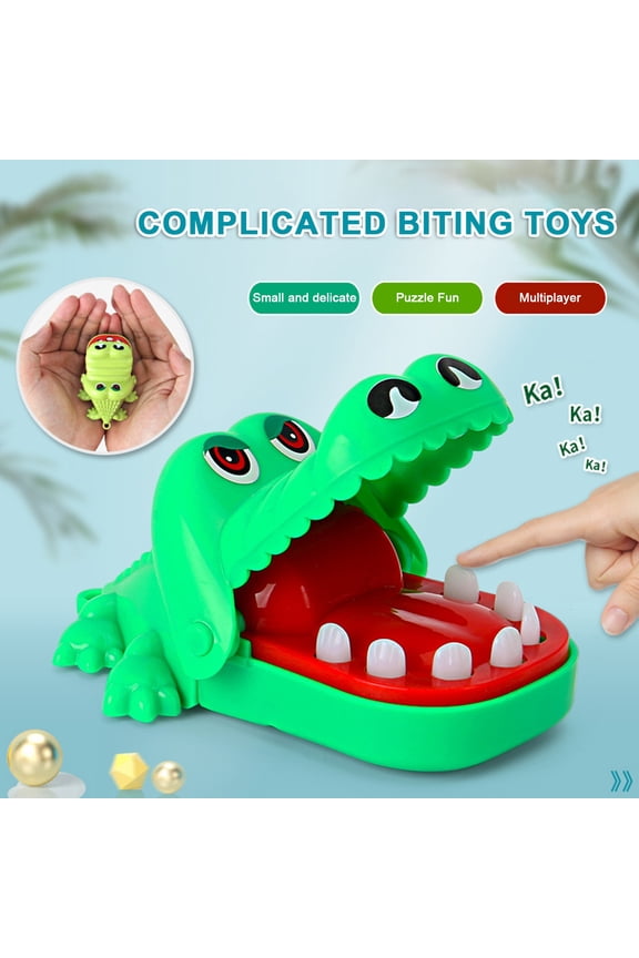 Fun Finger Biting Crocodile Toy - Interactive Game Mini Keychain