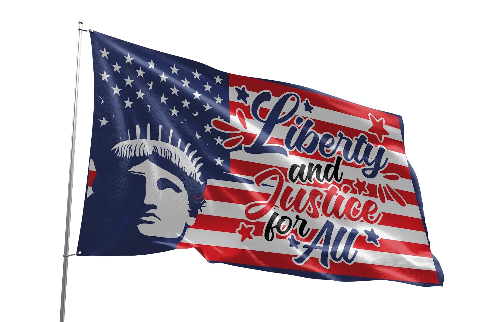 Fun Flags American Flag - 3x5 Ft USA Flag, Weather Resistant & Durable Boat Flag, USA Banner, Double Sided Art with Heavy Duty Grommets & Double Stitched Seams