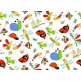 thumbnail image 1 of Fun Flannel- Fun Bugs White Fabric, 1 of 1