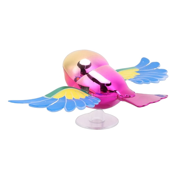 Fun Flaps Wings Flying Bird Wind Powered Auto Interior Decor, Motion Rearview Mirror Companion for Bikers Riders, 7.8 x 4.3 In / 20 x 11 cm PVC Figurine Craft
