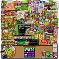 thumbnail image 1 of Fun Flavors Box Asian Snacks Box  100 Count Variety Pack Exotic Candy Care Package Snack Gift, 1 of 7