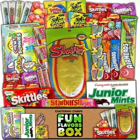 Fun Flavors Box Candy Gift Box 60 Count Sweet Treats Snack Care Package