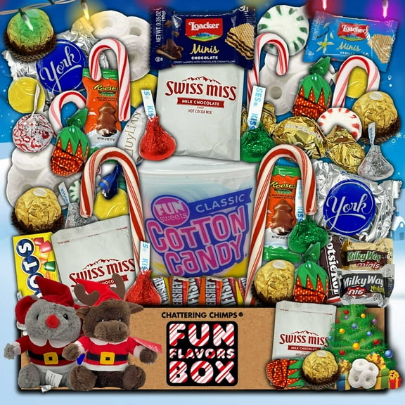 Fun Flavors Box Candy Snack 50 Count Variety Pack Christmas Stocking Stuffers