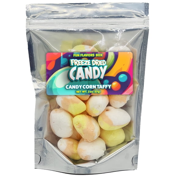 Fun Flavors Box - Freeze Dried Candy Corn Taffy Crispy Treats, 2 oz