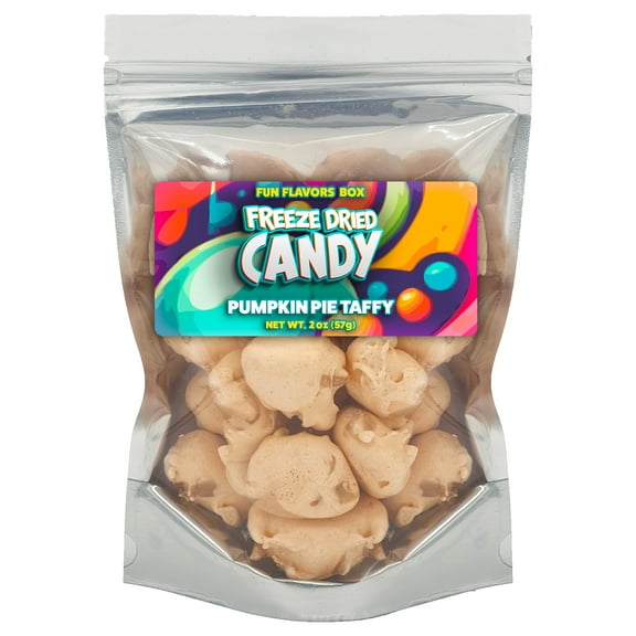 Fun Flavors Box - Freeze Dried Candy Pumpkin Pie Taffy Crispy Treats, 2oz