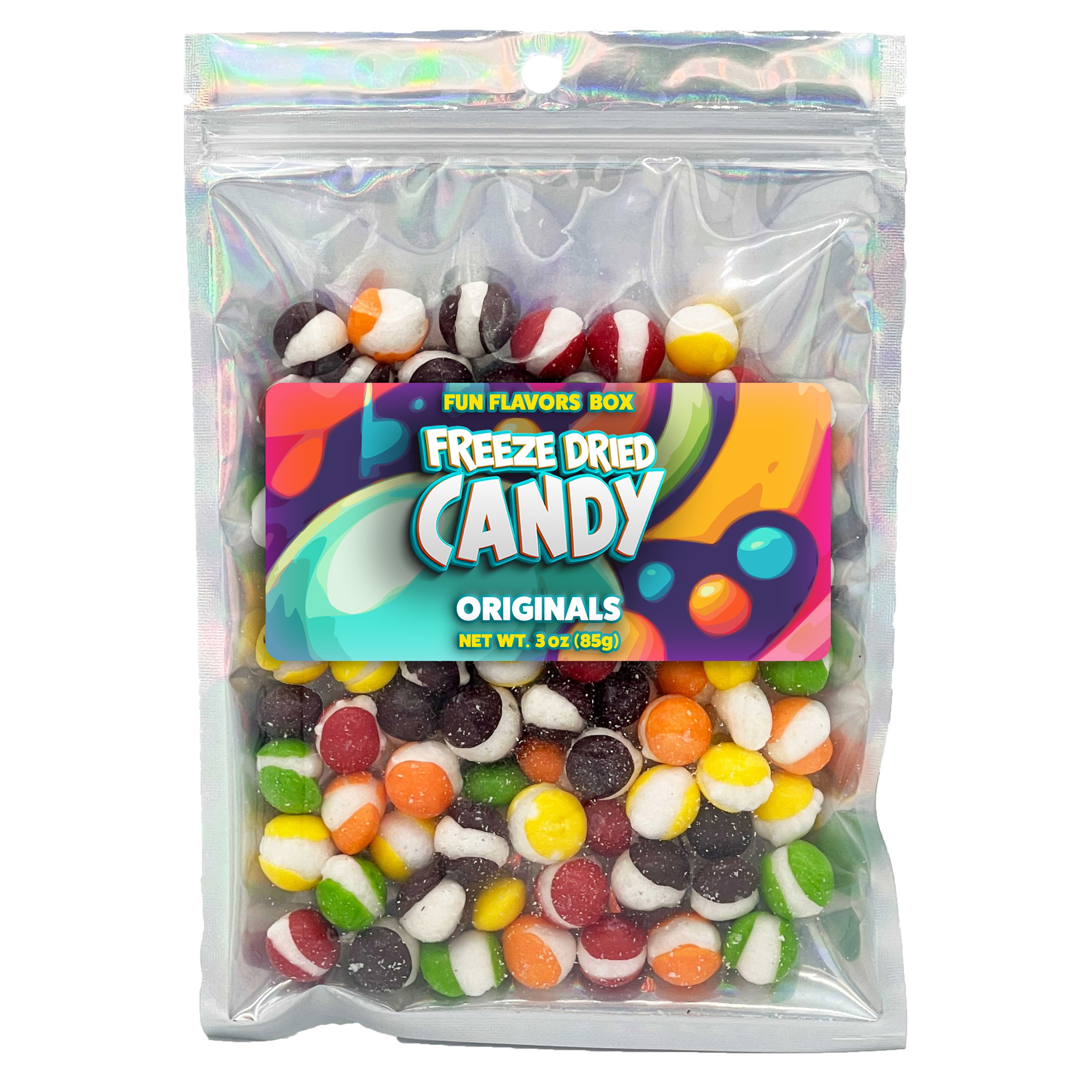 Fun Flavors Box Freeze Dried Candy, Rainbow Original Crunch Treats, Gluten Free, 3 oz