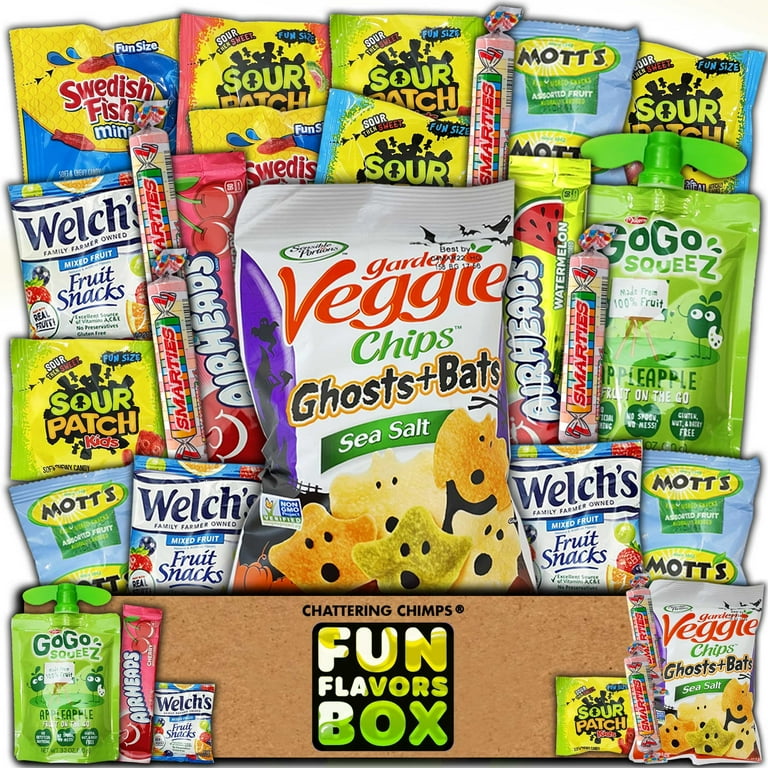 Fun Flavors Box Healthy Snacks (20 Count) Gluten Free, Variety