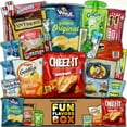 thumbnail image 1 of Fun Flavors Box Nut Free Diet Healthy Snack Care Package - 20 Snacks Variety Assortment of Chips, Cookies, Candy, Bars, Snacks Gift Box, 1 of 6