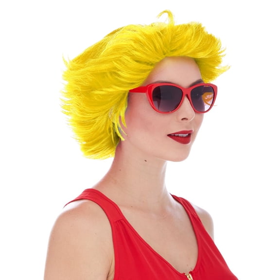 Fun Flip Clown Wig - Yellow
