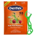 thumbnail image 1 of DenTek Fun Flossers – Kids Floss Picks with Wild Fruit Flavor, 90 Count, 1 of 4
