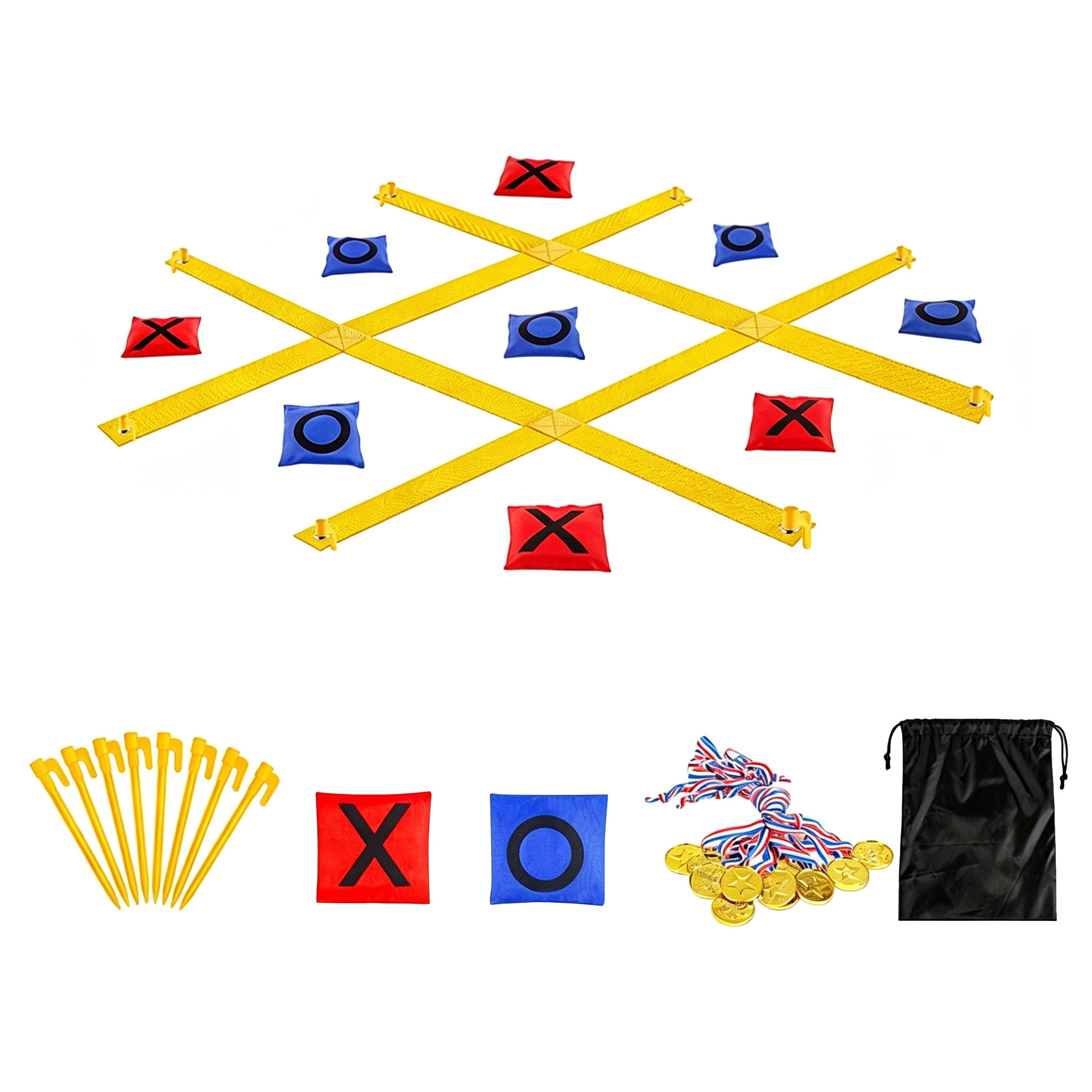 Fun Foldable Yard Game Set Promotes Family Bonding And Group Play Outdoors