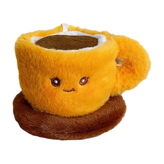 Fun Food Series Plush Toys Soft Coffee Plush Doll Pendant Gift, 4.7"