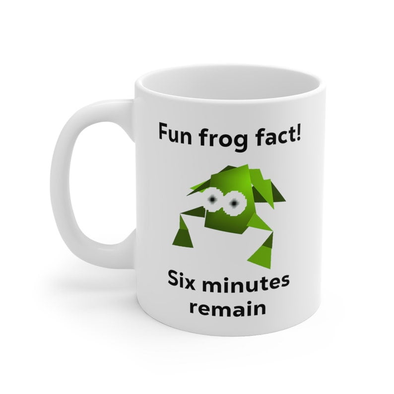 Fun Frog Fact Meme Mug - Funny, Ironic Mug, Oddly Specific, Unhinged ...